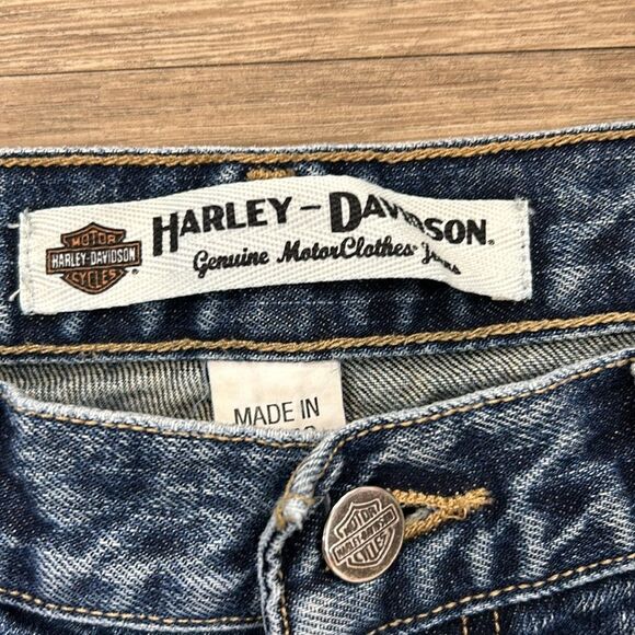 Harley-Davidson Blue Straight Jeans Classic Style - Picture 3 of 10
